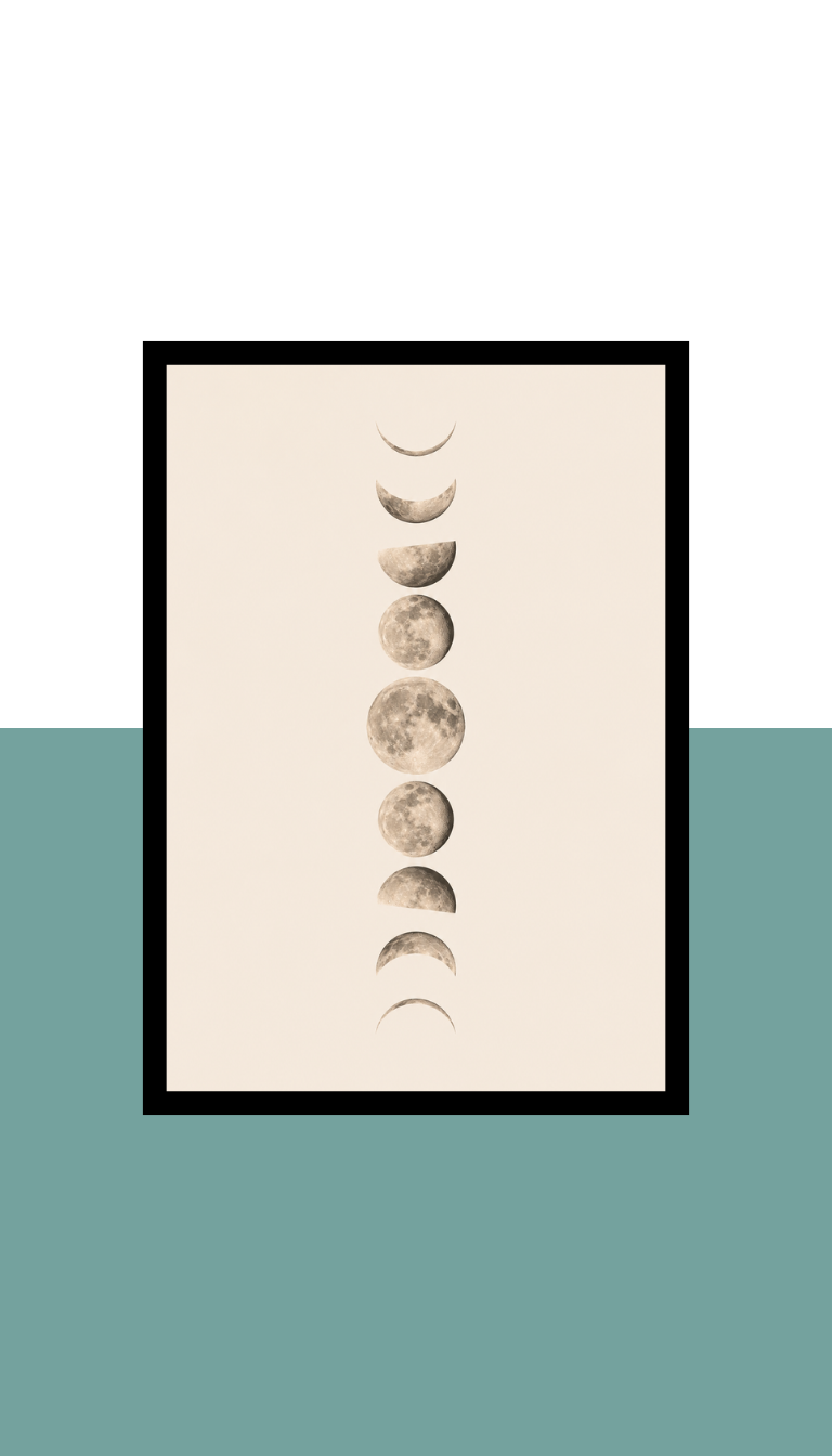Wall Frame - Moon phases