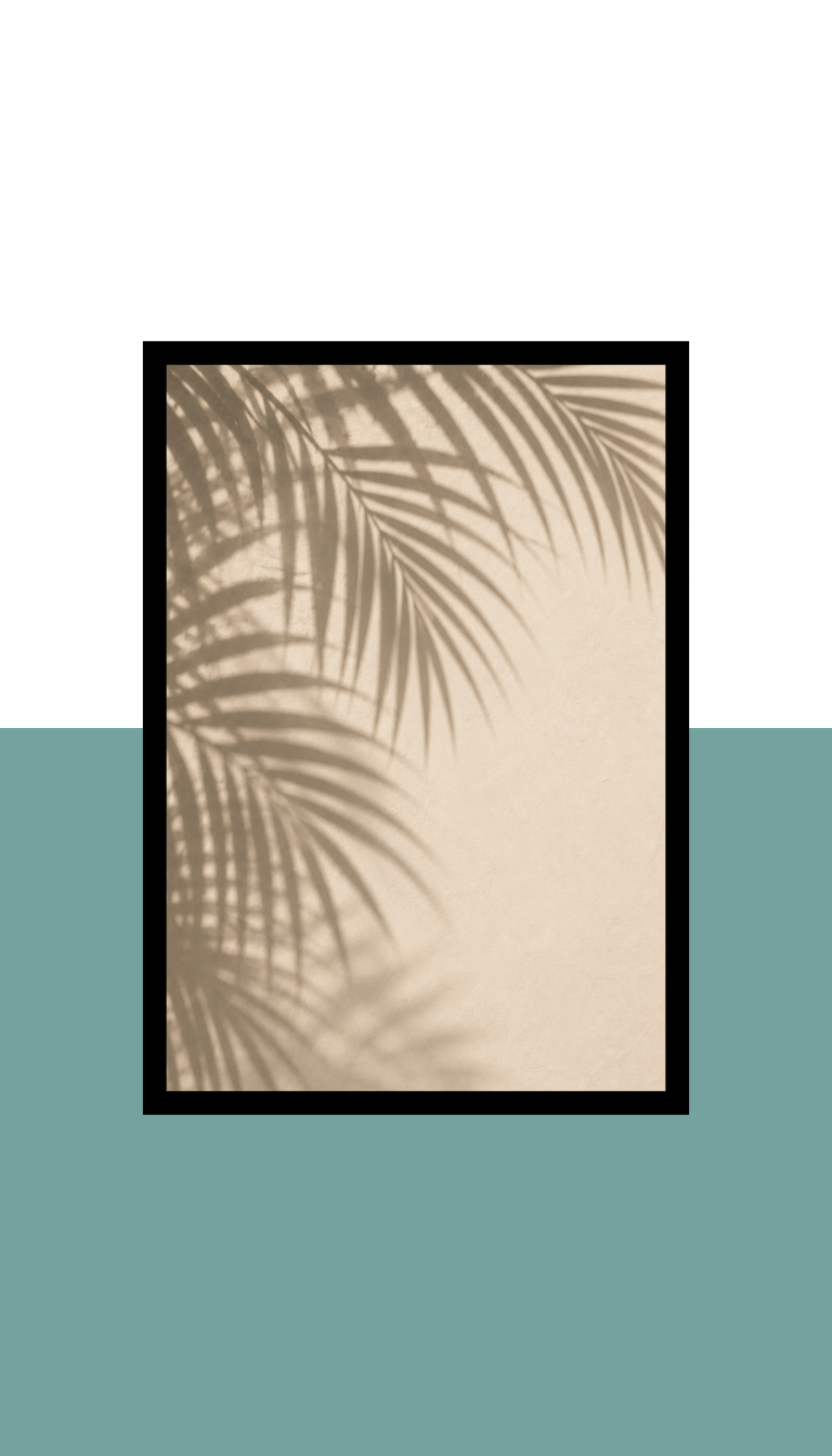 Wall Frame - Palm shadows