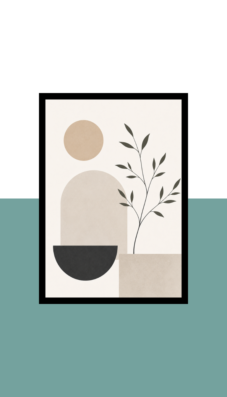Wall Frame - Scandinavian minimal art