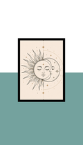 Wall Frame - Sun & moon design