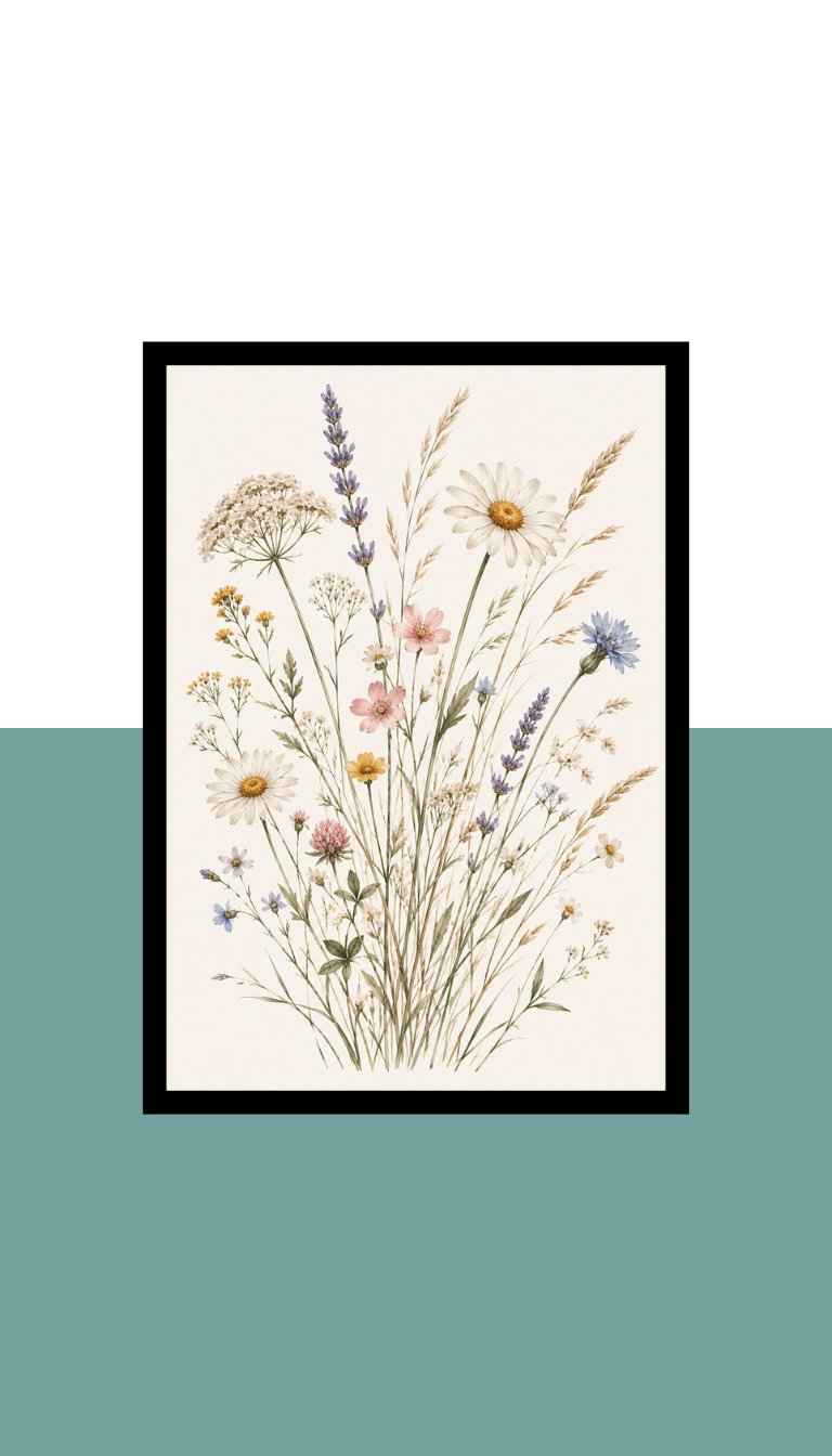 Wall Frame - Wildflowers