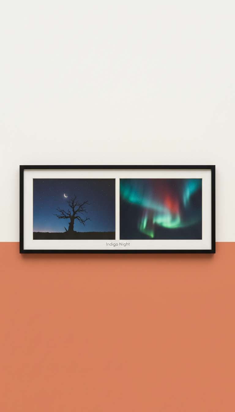 Indigo Night framed photography series