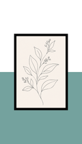Wall Frame - Botanical line drawing