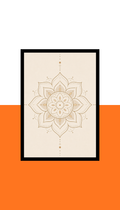 Mandala minimal Art Frame | Black MDF | A4 A3 A2 A1 | Mandala minimal Home Decor