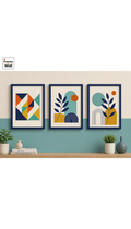 Set of 3 A4 Wall Frames | Black MDF Frame | Modern Minimalist Home & Office Decor